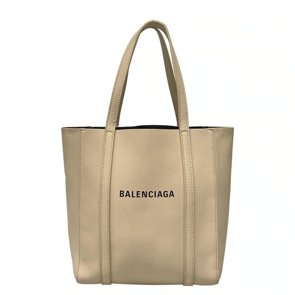 Auth BALENCIAGA Everyday Tote XXS 551815 Beige Leather - Tote Bag - Picture 1 of 16